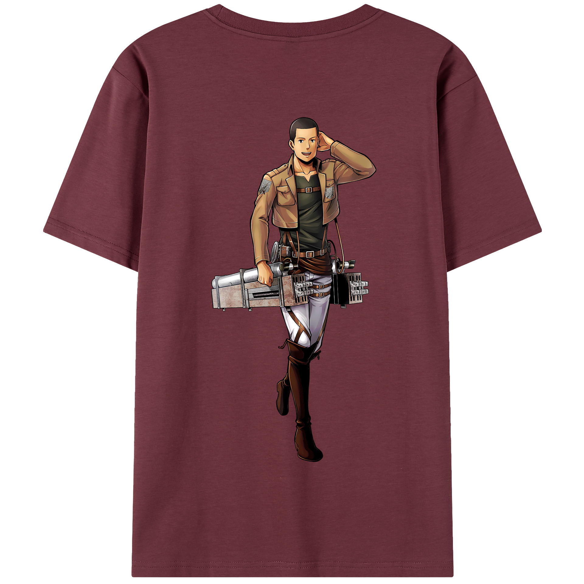 （画像用） 進撃の巨人 Attack on Titan 綿100％半袖Tシャツ（背面プリント）